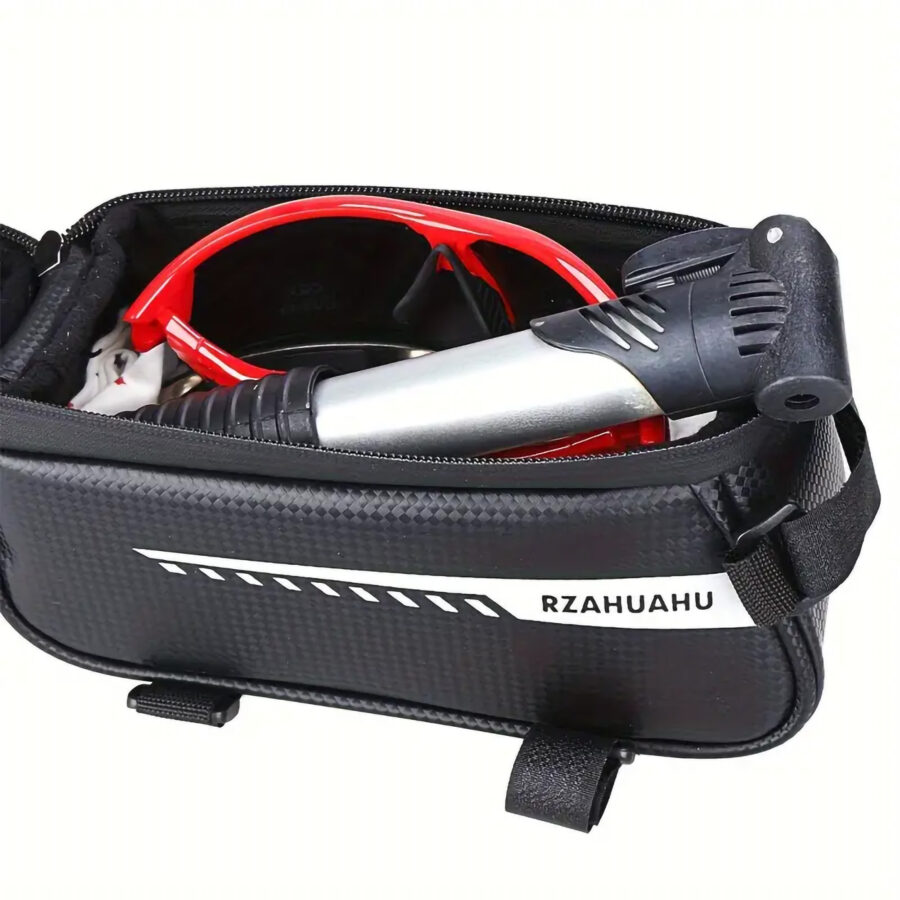 Waterproof Bike Front Frame Bag With TPU Touch Screen Visor - Image 2